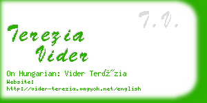 terezia vider business card